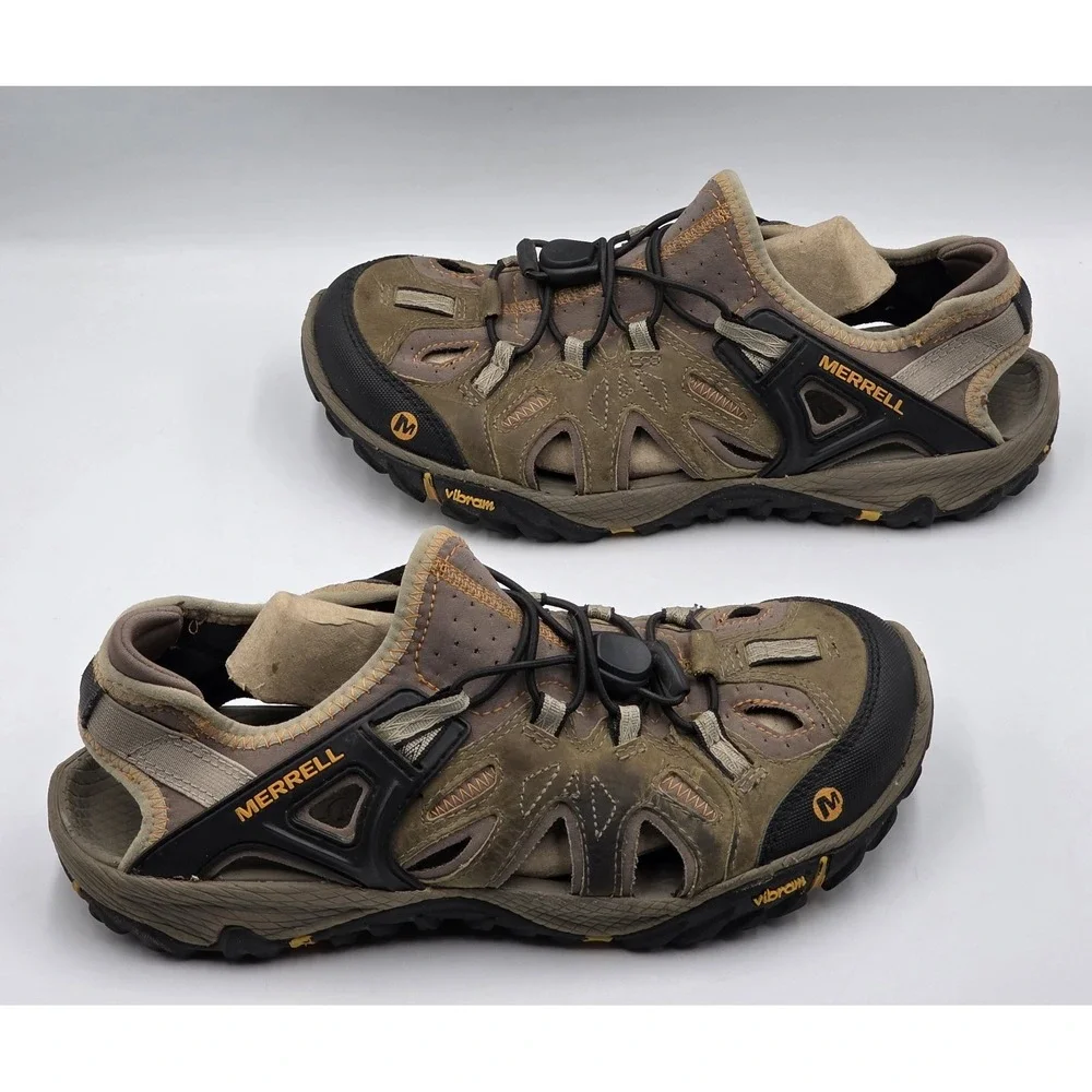 Merrell All Out Blaze Sieve J65243 Brindle Butterscotch Men's 8 Sandals Outdoor